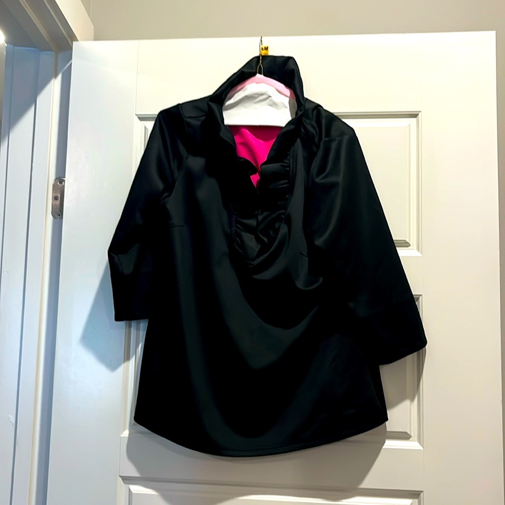 Gretchen Scott ruffle top